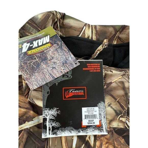 Realtree Camo Mens Hunting Jacket Insulated Waterfowl Parka 3XL Missing Hood - Picture 5 of 14
